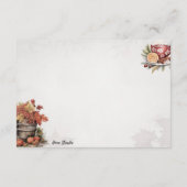 温暖化ワスセイル基本空白のレシピカード エンクロージャーカード (裏面)