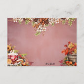 温暖化ワッセリ空白のレシピカード エンクロージャーカード (裏面)