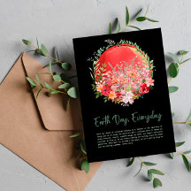 温暖化地球の日の毎日はがき