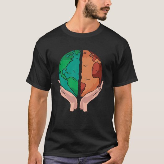 温暖化実在 – 環境保護主義者Climate Cha Tシャツ (正面)