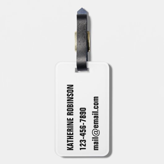 温暖化環境 ラゲッジタグ (裏面縦)