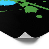 温暖化砂時計ポスター ポスター (角)