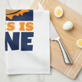 温暖化素晴らし気候変動の漫画 キッチンタオル (四つ折り)