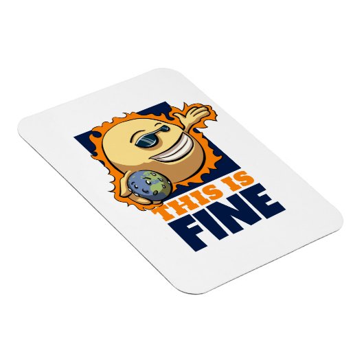 温暖化素晴らし気候変動の漫画 マグネット (右側)