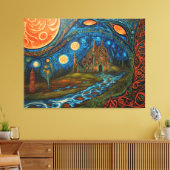 温暖化芸術 キャンバスプリント (インサイチュ (リビング))