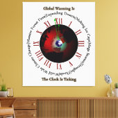 温暖化 – 時間ランニングはキャンバス印刷 キャンバスプリント (インサイチュ (リビング))