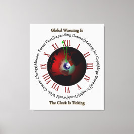 温暖化 – 時間ランニングはキャンバス印刷 キャンバスプリント