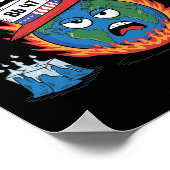 温暖化Nahがただ関税化されたユーモア8647アンチ ポスター (角)