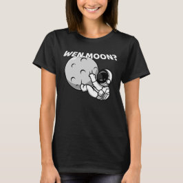 温月？ – クリプトおもしろい宇宙飛行士ミーム Tシャツ