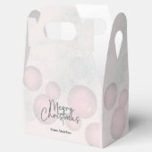 温水カラーホリデークリスマスパーティの招待状 フェイバーボックス (オープン)