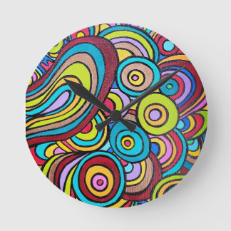 温水壁時計、8"円形アクリル ラウンド壁時計