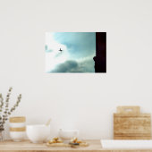 温水洗浄塔へのアプローチ ポスター (キッチン)