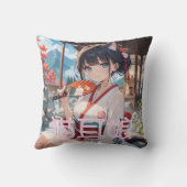 温泉にはいる猫耳娘。 クッション (裏面)