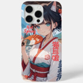 温泉に入る猫耳娘 Case-Mate iPhoneケース (裏面)
