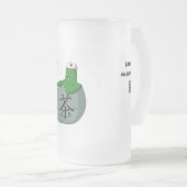 温泉のSaboによって曇らされるマグ フロストグラスビールジョッキ (正面右)