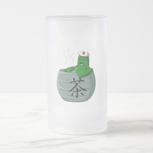 温泉のSaboによって曇らされるマグ フロストグラスビールジョッキ (中央)