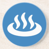 温泉温泉温日本の標識 コースター (正面)