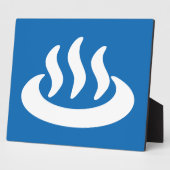 温泉♨ホット春日本の温泉サイン フォトプラーク (側面)