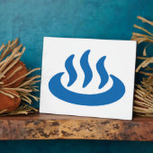 温泉♨ホット春日本の温泉サイン フォトプラーク (側面)