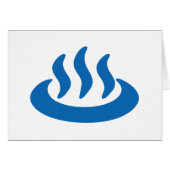 温泉♨熱春温泉日本の標識 (正面横)