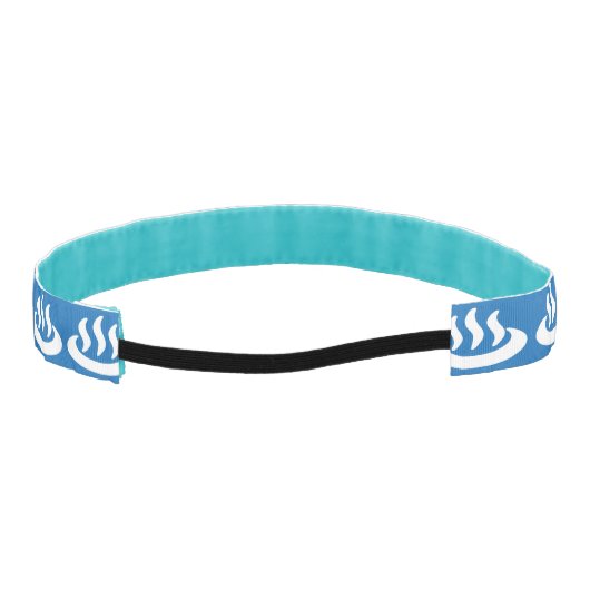 温泉♨熱春温泉日本の標識 アスレチックヘッドバンド (裏面)