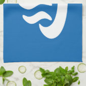 温泉♨熱春温泉日本の標識 キッチンタオル (折り畳み)