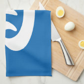 温泉♨熱春温泉日本の標識 キッチンタオル (四つ折り)