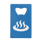 温泉♨熱春温泉日本の標識 クレジットカード栓抜き (裏面)