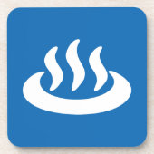 温泉♨熱春温泉日本の標識 コースター (正面)