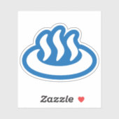 温泉♨熱春温泉日本の標識 シール (シート)