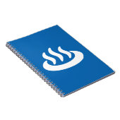 温泉♨熱春温泉日本の標識 ノートブック (右側)