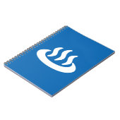 温泉♨熱春温泉日本の標識 ノートブック (左側)