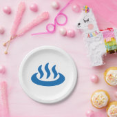 温泉♨熱春温泉日本の標識 ペーパープレート (パーティー)