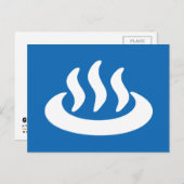 温泉♨熱春温泉日本の標識 ポストカード (正面/裏面)