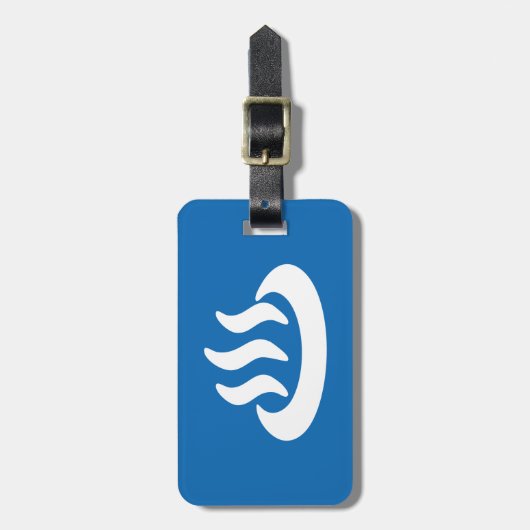 温泉♨熱春温泉日本の標識 ラゲッジタグ (正面縦)