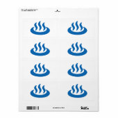 温泉♨熱春温泉日本の標識 ラベル (フルシート)