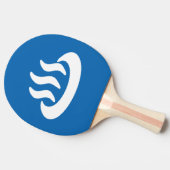 温泉♨熱春温泉日本の標識 卓球ラケット (横)