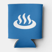 温泉♨熱春温泉日本の標識 缶クーラー (正面)