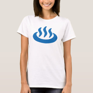 温泉♨熱春温泉日本の標識 Tシャツ