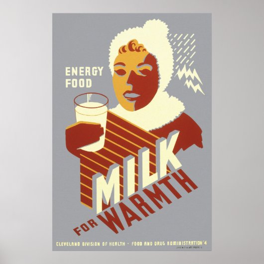 温熱用エネルギー食品ミルク ポスター (正面)