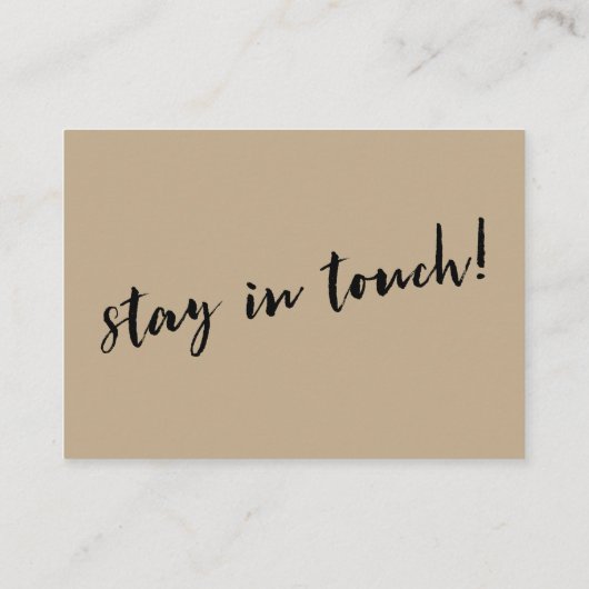 温砂の「引っ越しました」カード(スクリプトフォント付) 名刺 (裏面)