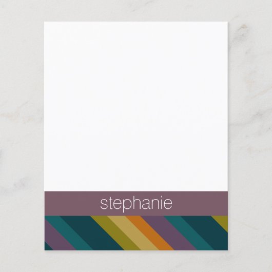 温秋パターストライプのン名前をカスタムする (正面)