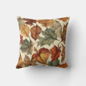 温秋鮮やか葉柄クッション クッション (裏面)