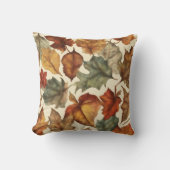 温秋鮮やか葉柄クッション クッション (正面)