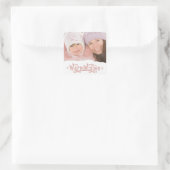 温素朴かい願い | Holiday Photoスタンプ スクエアシール (バッグ)