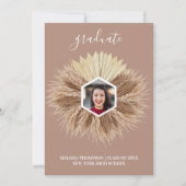 温素朴中色卒業生 招待状 (正面)