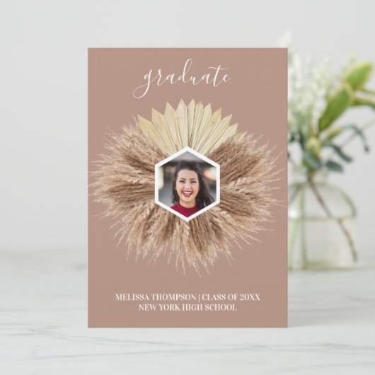 温素朴中色卒業生 招待状 (スタンド正面)