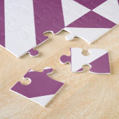 温紫色のジオメトリックデコキューブ ジグソーパズル (側面)