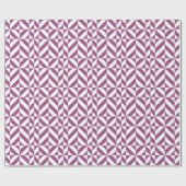 温紫色のジオメトリックデコキューブ ラッピングペーパー (フラット)