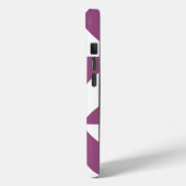 温紫色のジオメトリックデコキューブ Case-Mate iPhoneケース (裏面 / 左)